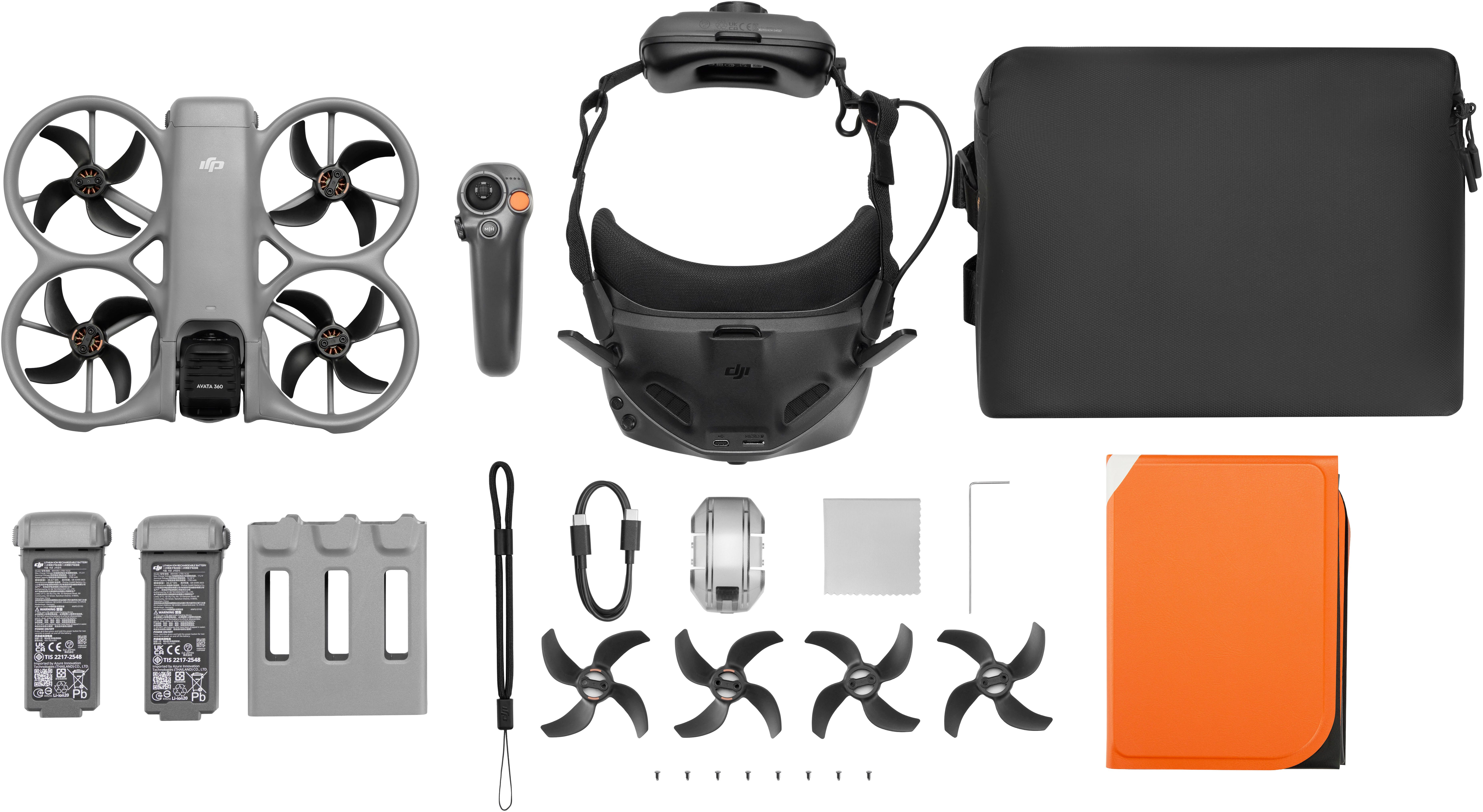 DJI Avata 360 Motion Fly More Combo (DJI Goggles N3) Drohne (8K, Set, RC Motion 3, Goggles N3, 3 Akkus, Umhängetasche und Ladestation) – Bild 4 von 5
