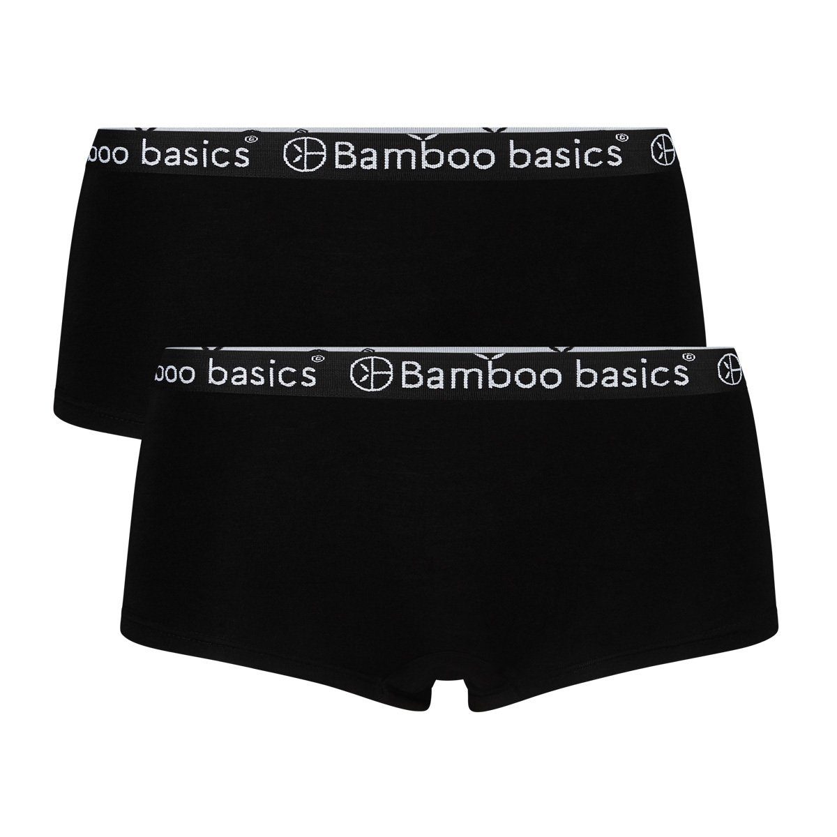 Pack basics - IRIS, Damen Panty Panty Schwarz Bamboo Hipster 2er