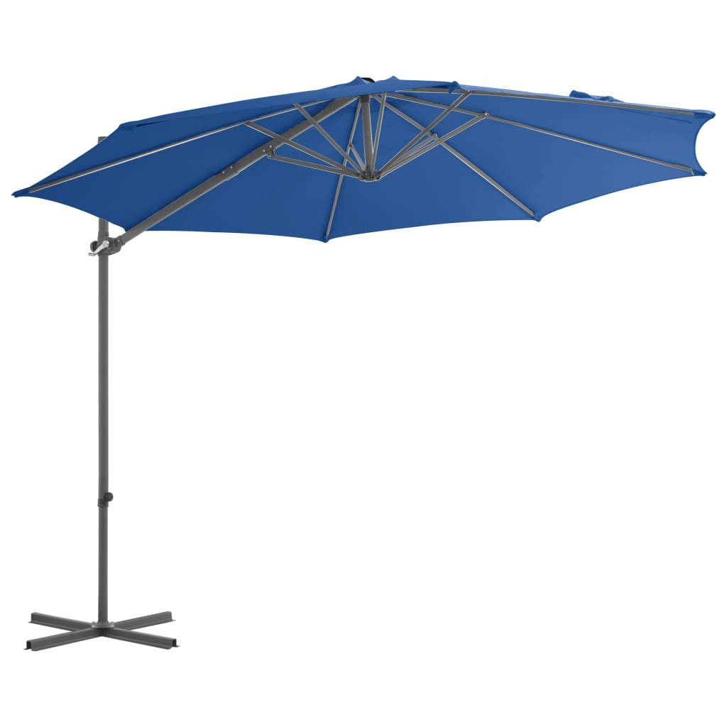 Thumbnail - vidaXL Sonnensegel Ampelschirm mit Stahl-Mast 300 cm Azurblau, (1-tlg)