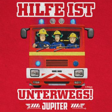 Shirtracer T-Shirt Hilfe ist Unterwegs - Sam & Jupiter Feuerwehrmann Sam Jungen