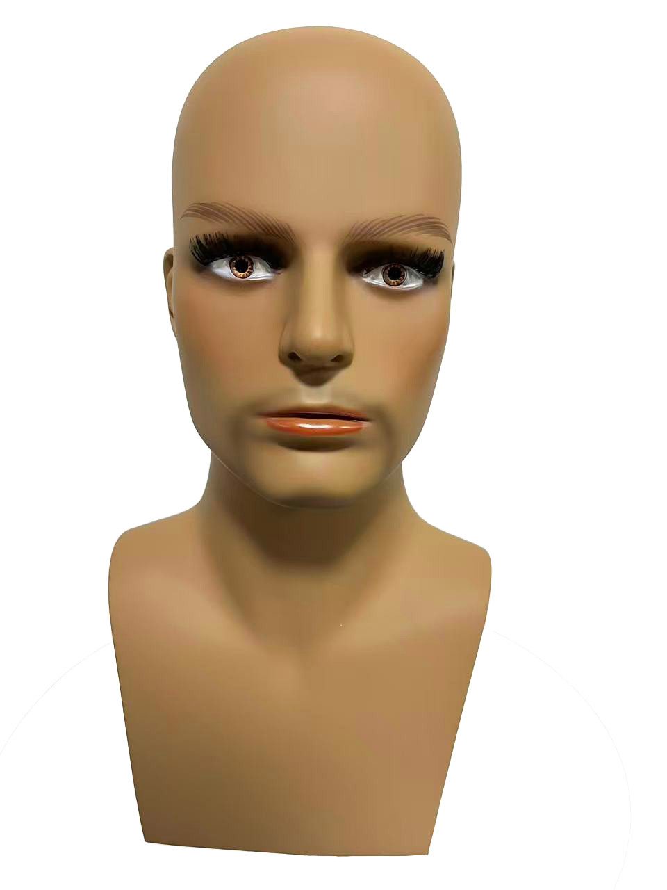 Orlob Schneiderpuppe Herren Deko Kopf Perückenkopf Modellkopf Schaufensterpuppe, Mannequin, 40 cm Hoch