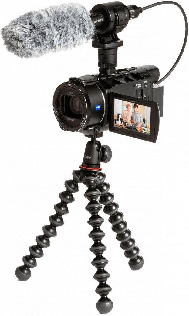 Sony FDRAX53VGPDI.EU Camcorder (4K Ultra HD, NFC, WLAN (Wi-Fi), 20x opt.  Zoom, inkl. CG-60 Mikrofon & JOBY GorillaPod) | Kameras