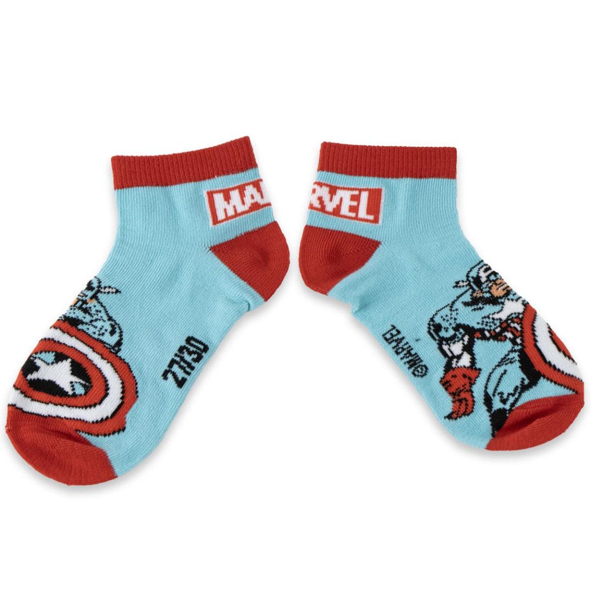 MARVEL Kurzsocken Kinder Sneakersocken Mehrpack Polyester