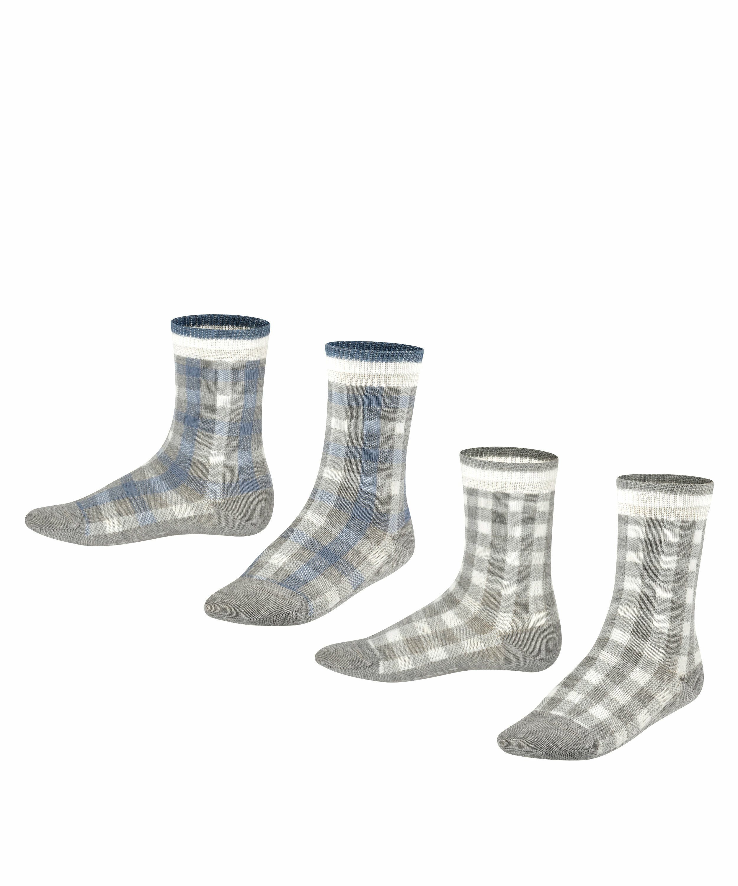 Esprit Socken Check 2-Pack (2-Paar) mit Karo Muster