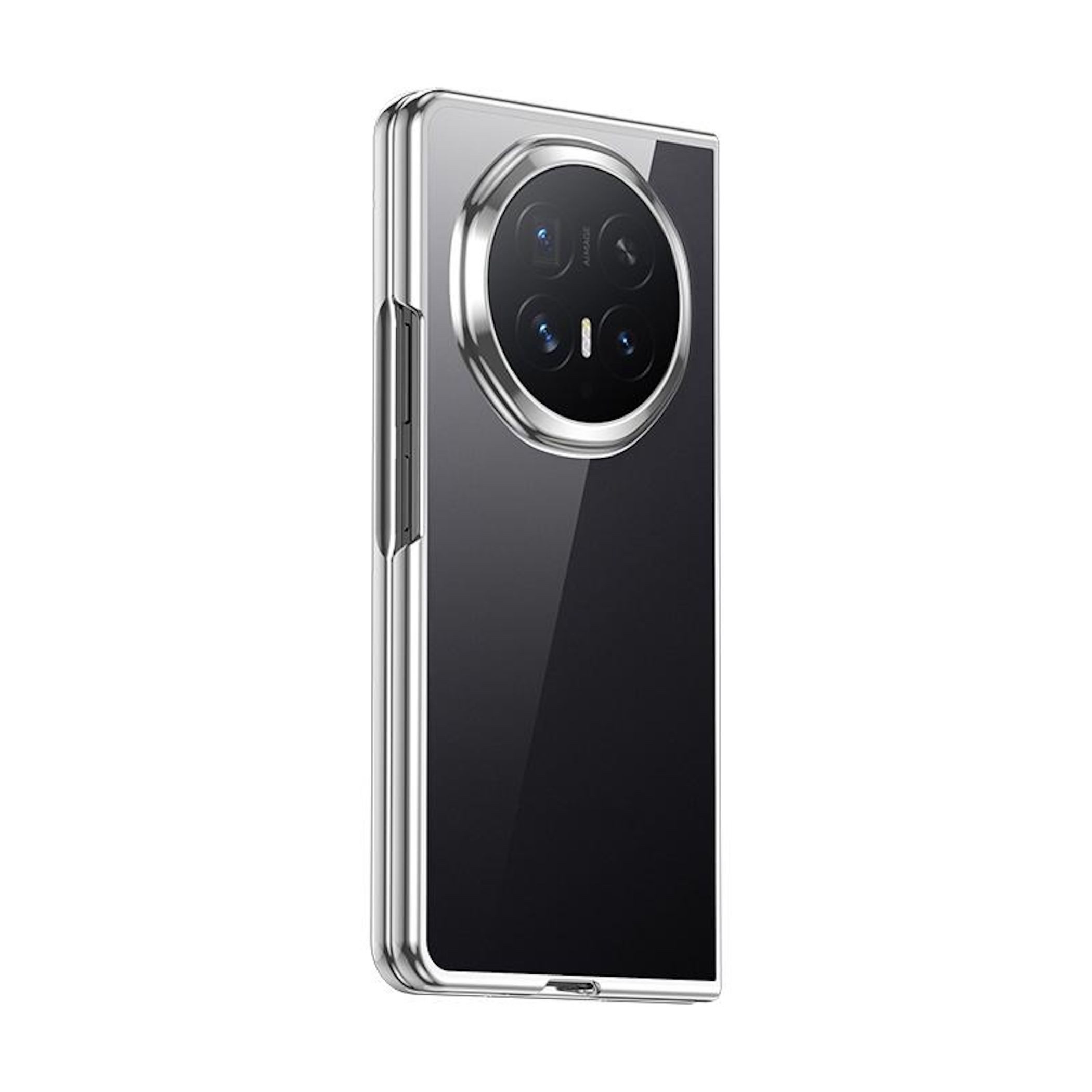 Wigento Handyhülle Kunststoff für Honor Magic V6 Stoßfest 6D Electroplated Silber 7.95, 6D Design, Stoßfeste Ecken