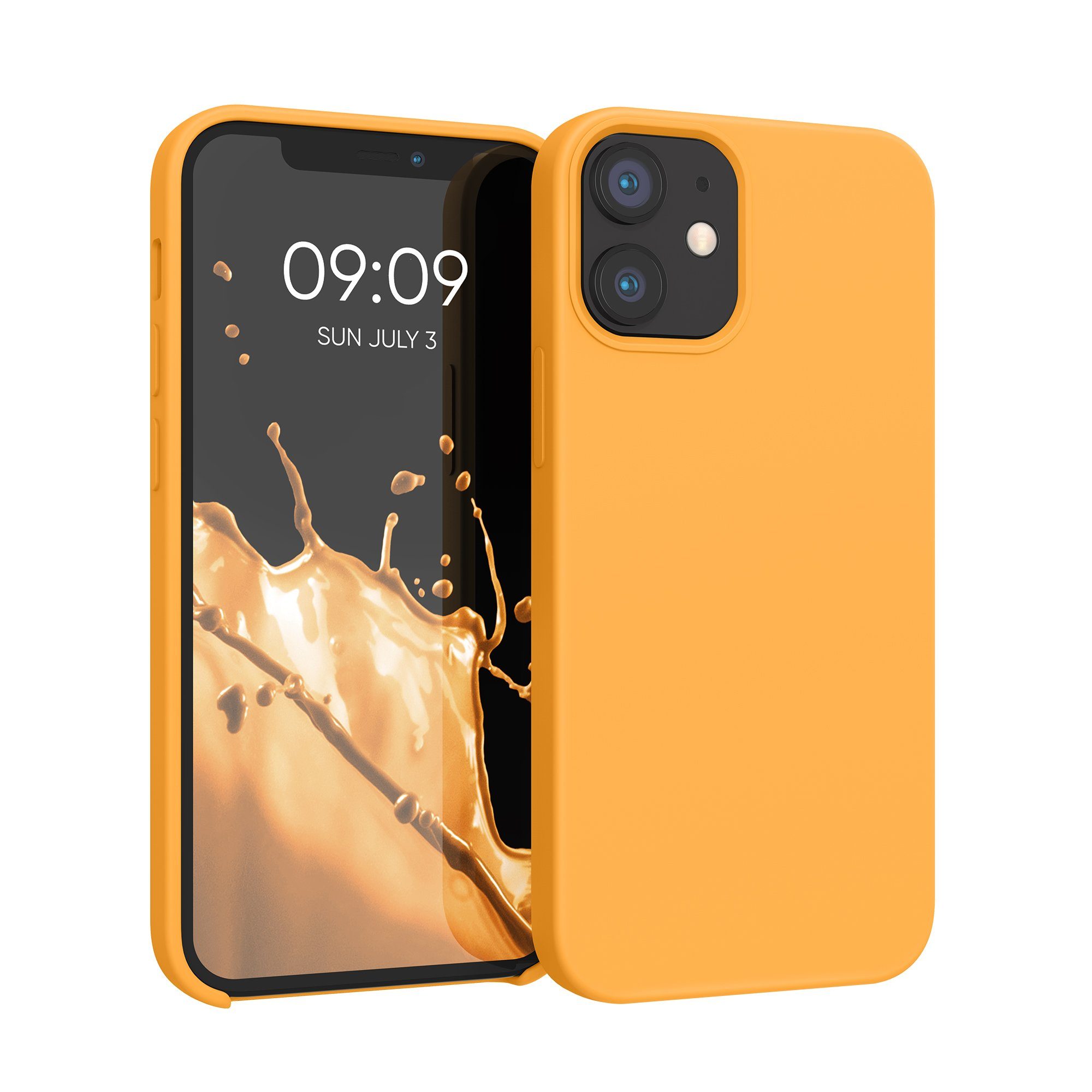 kwmobile Handyhülle Hülle für Apple iPhone 12 mini, Hülle Silikon gummiert - Handyhülle - Handy Case Cover