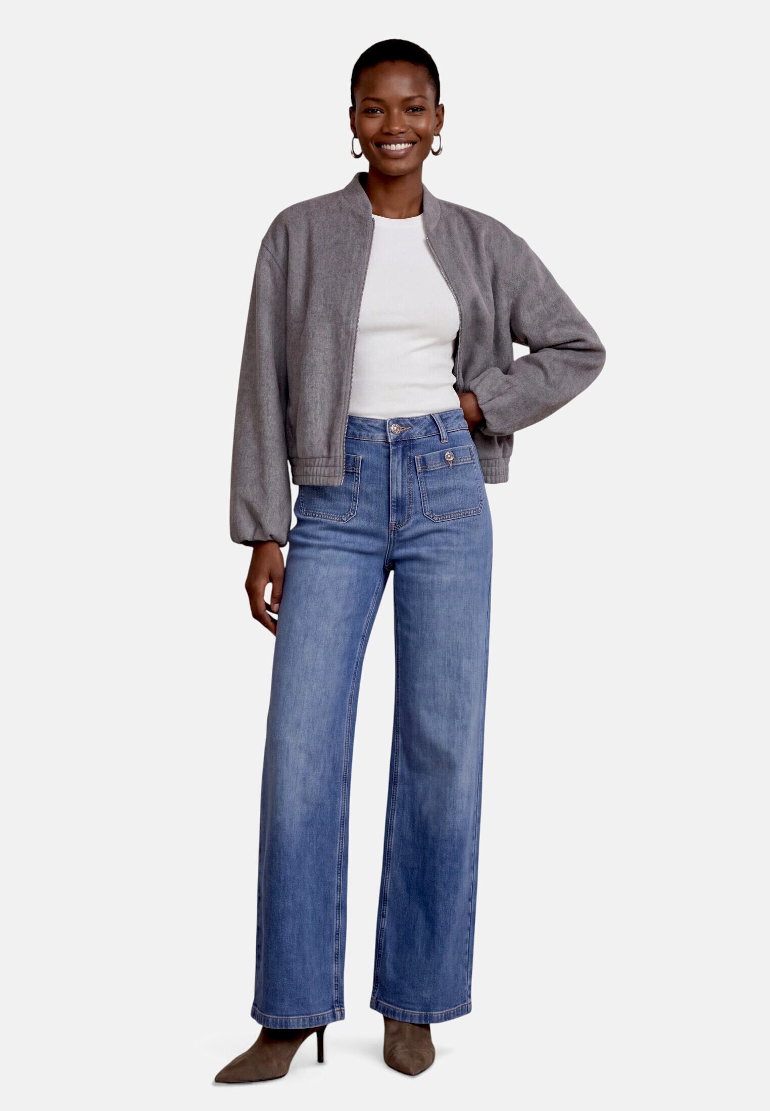 Zero Jackenblazer Damen langarm Material