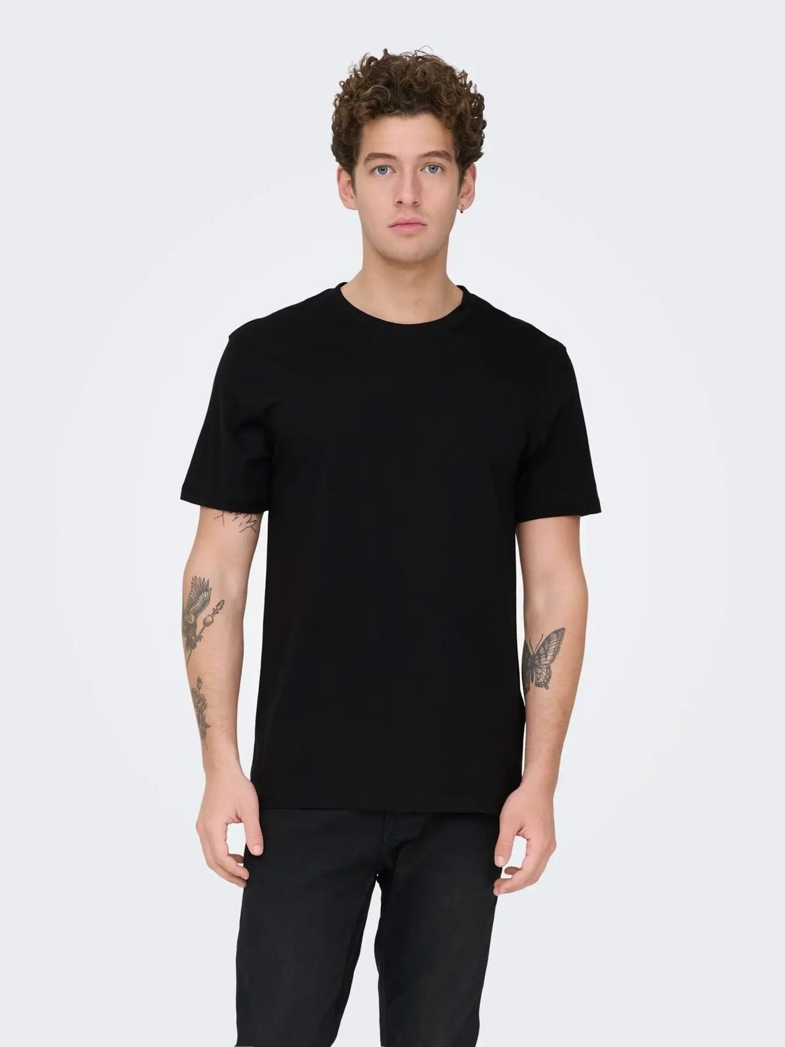 ONLY & SONS T-Shirt ONSMAX (Set) zeitloses Basic-T-Shirt, normal geschnitten im 2er Sparpack