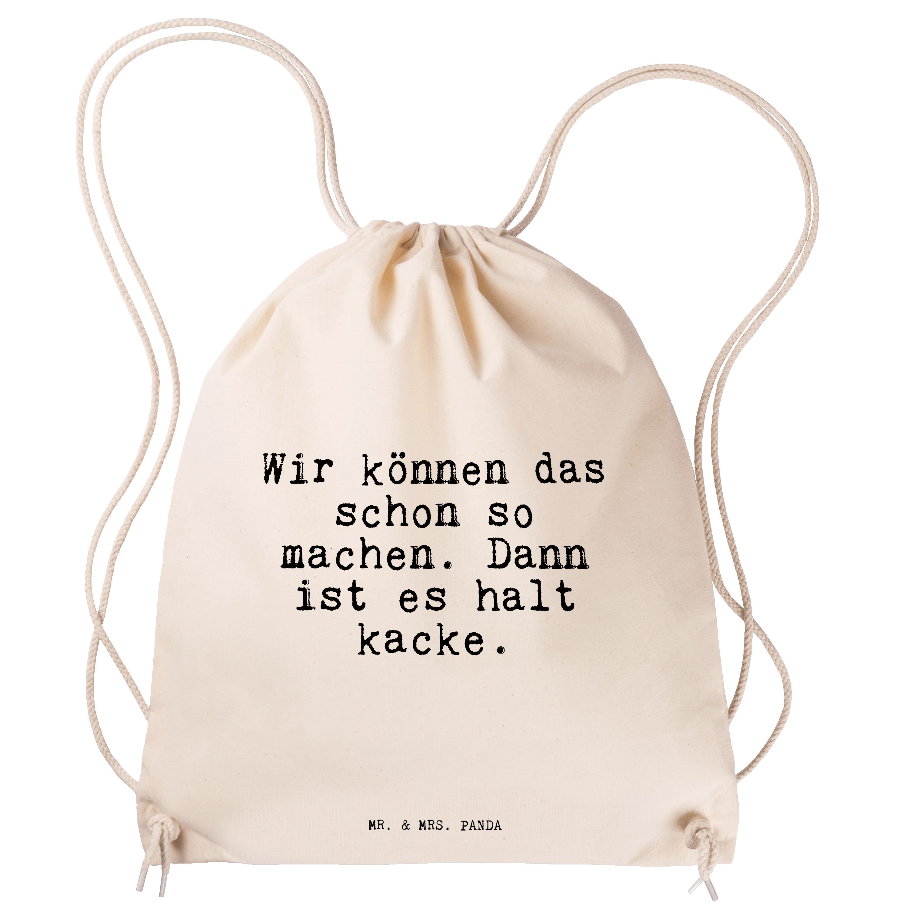 Panda Beutel, Mrs. das Sporttasche können Transparent Tasche, schon... - Mr. & Arb Wir (1-tlg) - Geschenk,