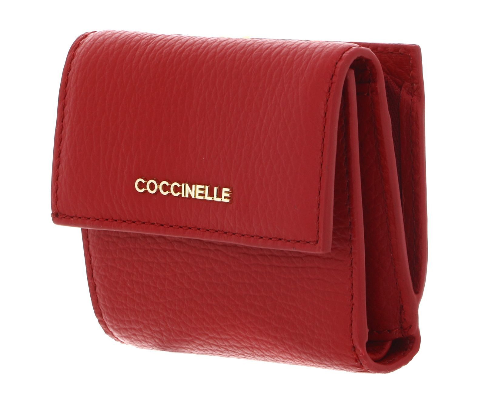 COCCINELLE Geldbörse Wallet Grained Leather, aus echtem Rindsleder mit RFID-Blocker Schutz