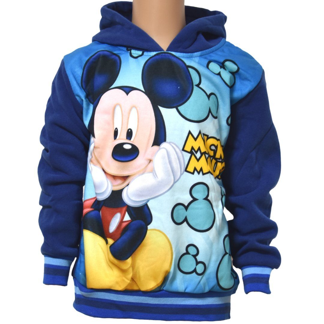 Disney Mickey Mouse Hoodie Mickey Maus Kinder Jungen Kapuzenpullover Gr. 92  - 128 cm