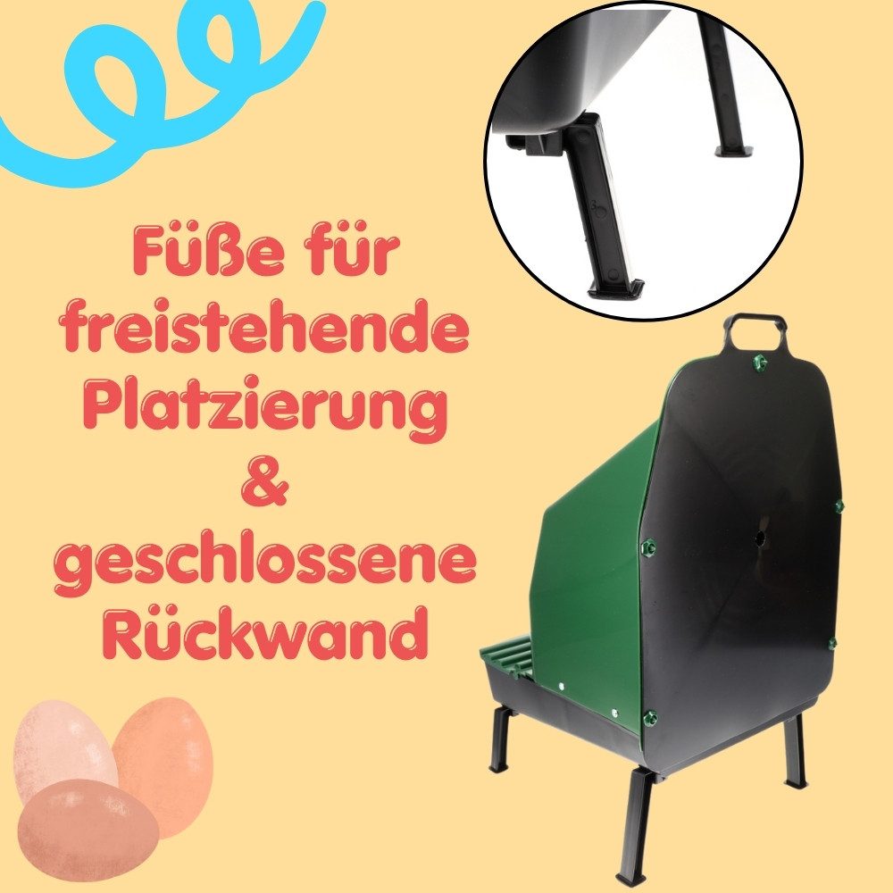 GarPet Hühnerstall 2er Set Legenester für Hühner Beinen Abrollnest Hühnernest Brutnest
