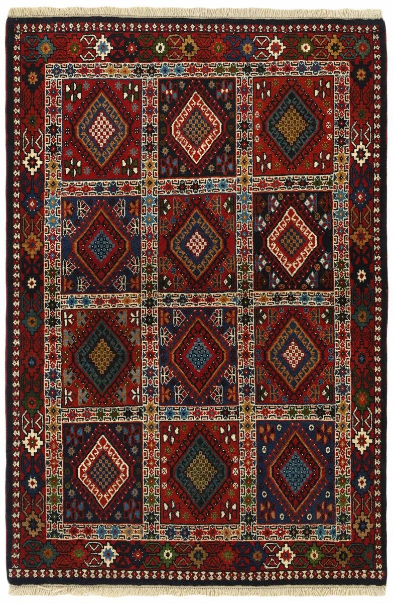 Orientteppich Yalameh 100x147 Handgeknüpfter Orientteppich / Perserteppich, Nain Trading, rechteckig, Höhe: 12 mm