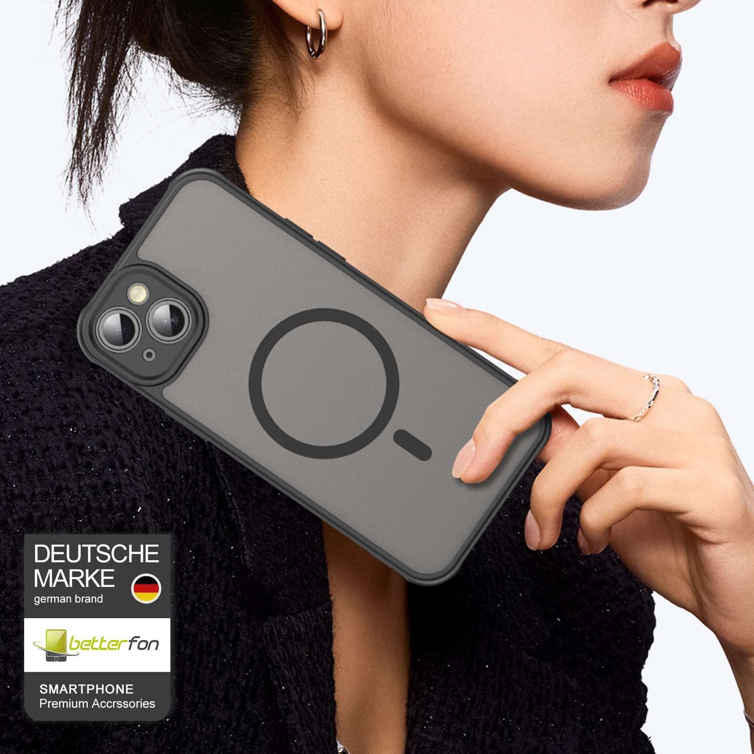 betterfon Handyhülle für Apple iPhone Schutzhülle Case, Magnetisches Laden, mattes Design, kratzfest & stoßfest verarbeitet