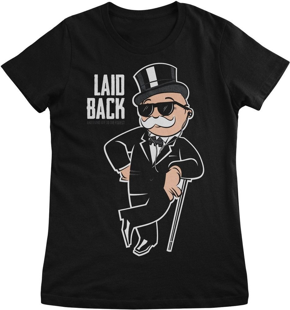 Monopoly T-Shirt Mr Monopoly Laid Back Girly Tee