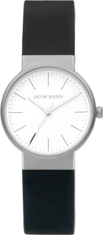 Jacob Jensen Quarzuhr Timeless Nordic Siliconbd Classic 29 mm, 190