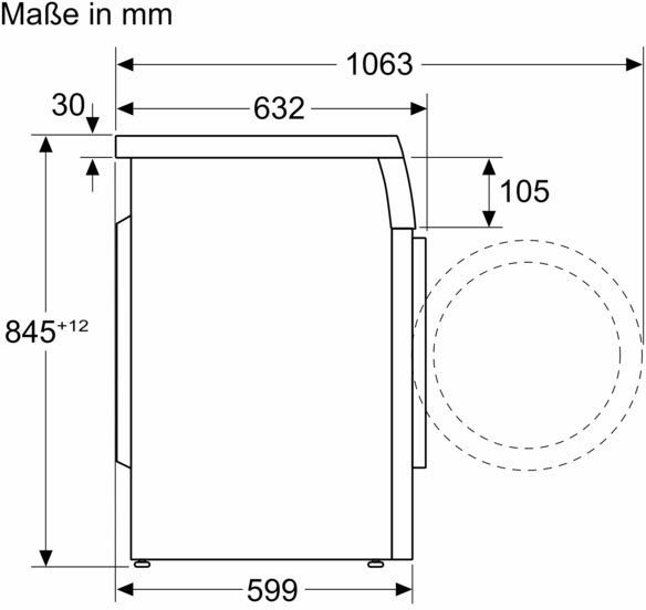 U/min kg, BOSCH Waschmaschine 9 WUU28T41, 1400