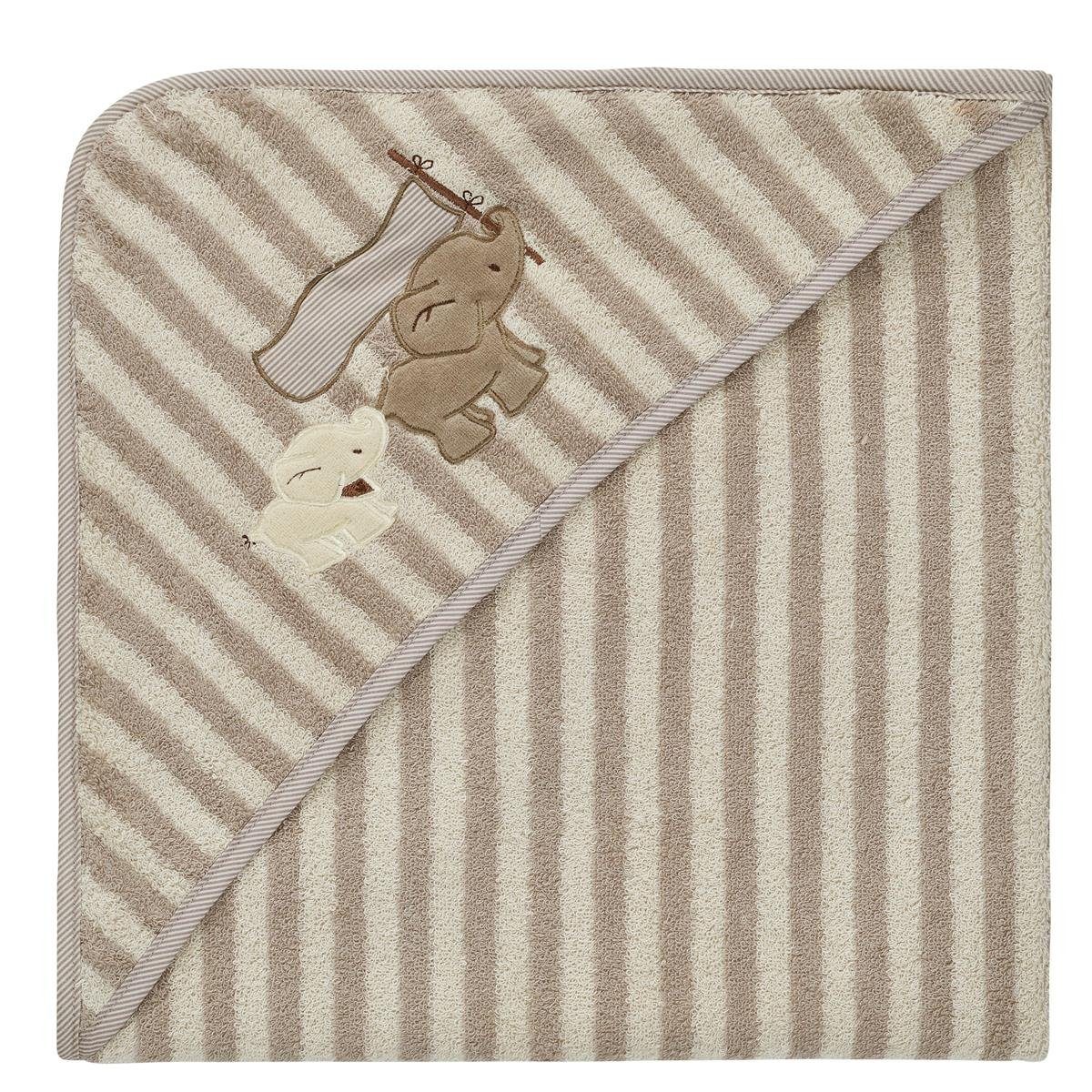 SEI Design Kapuzenhandtuch Kapuzentuch 80x80 Baby Handtuch mit Kapuze, Frottee (Liebevoll verpackt in einem hochwertigen Geschenkkarton – ideal zum Verschenken), Ideal als Badeponcho und Kuscheldecke