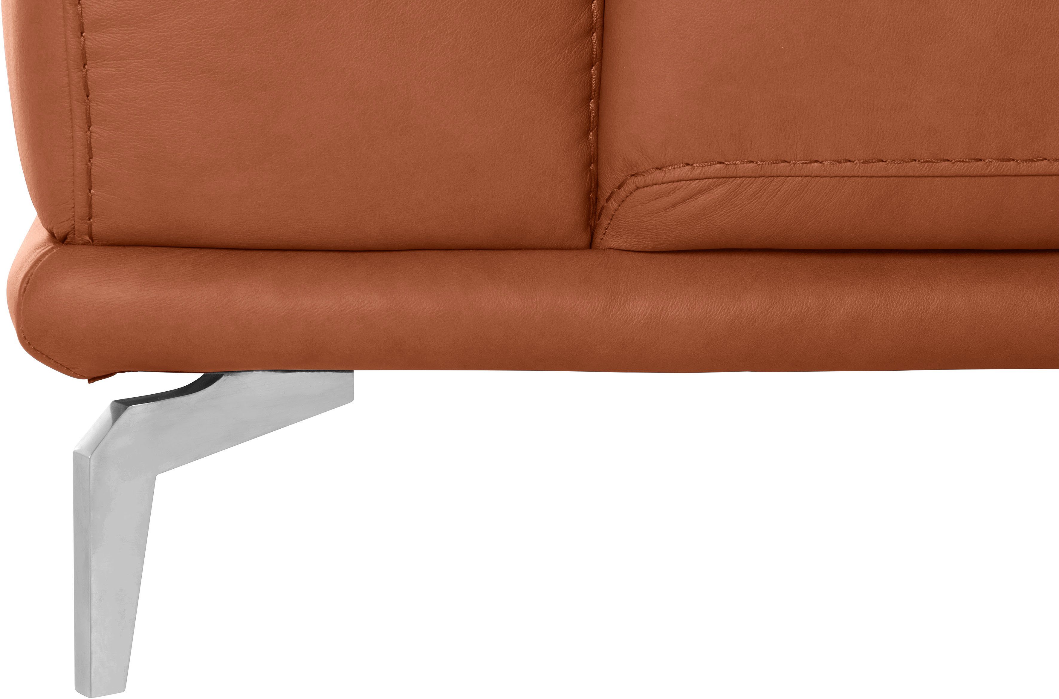 cm 2-Sitzer W.SCHILLIG in Chrom montanaa, glänzend, Metallfüßen mit 192 Breite