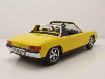 Norev Modellauto VW Porsche 914-6 1973 gelb Modellauto 1:18 Norev, Maßstab 1:18