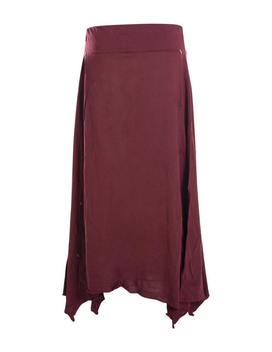 Vishes A-Linien-Rock Damen A-Linie Rock Baumwolle günstig online kaufen