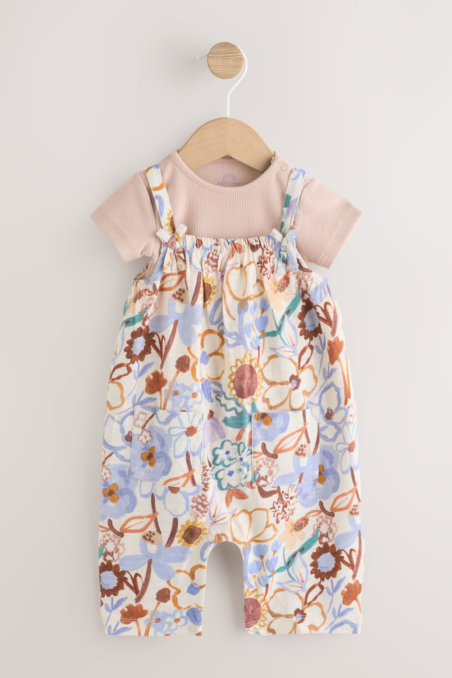 Next Latzhose Baby Latzhose und Bodysuit im 2er-Set (2-tlg)