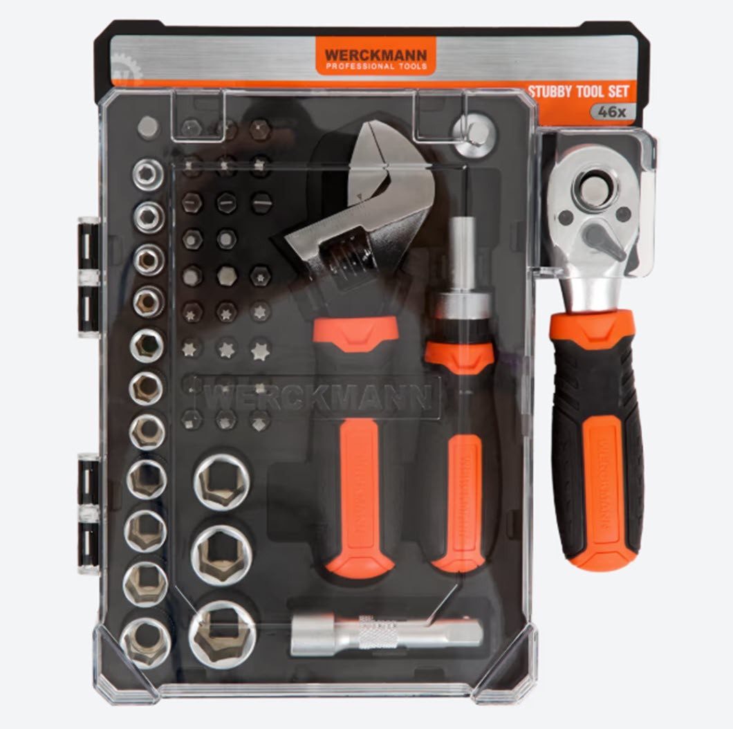 Werckmann Bit- und Steckschlüsselset Werckmann Steck- Bitschlüssel Set 42 tlg., 46-St.