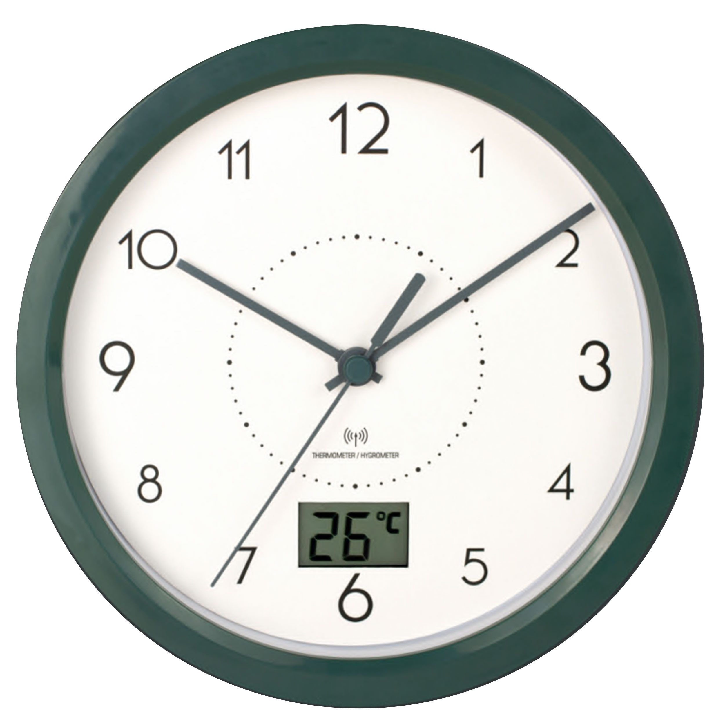 Miraval Funkwanduhr Funk Badezimmeruhr Temperaturanzeige Geräuschlos günstig online kaufen