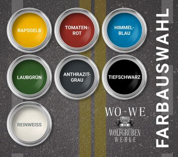 WO-WE Zementfarbe Markierungsfarbe Fahrbahnmarkierung Strassenmarkierungsfarbe SL820, 0,75-20L, Seidenglänzend