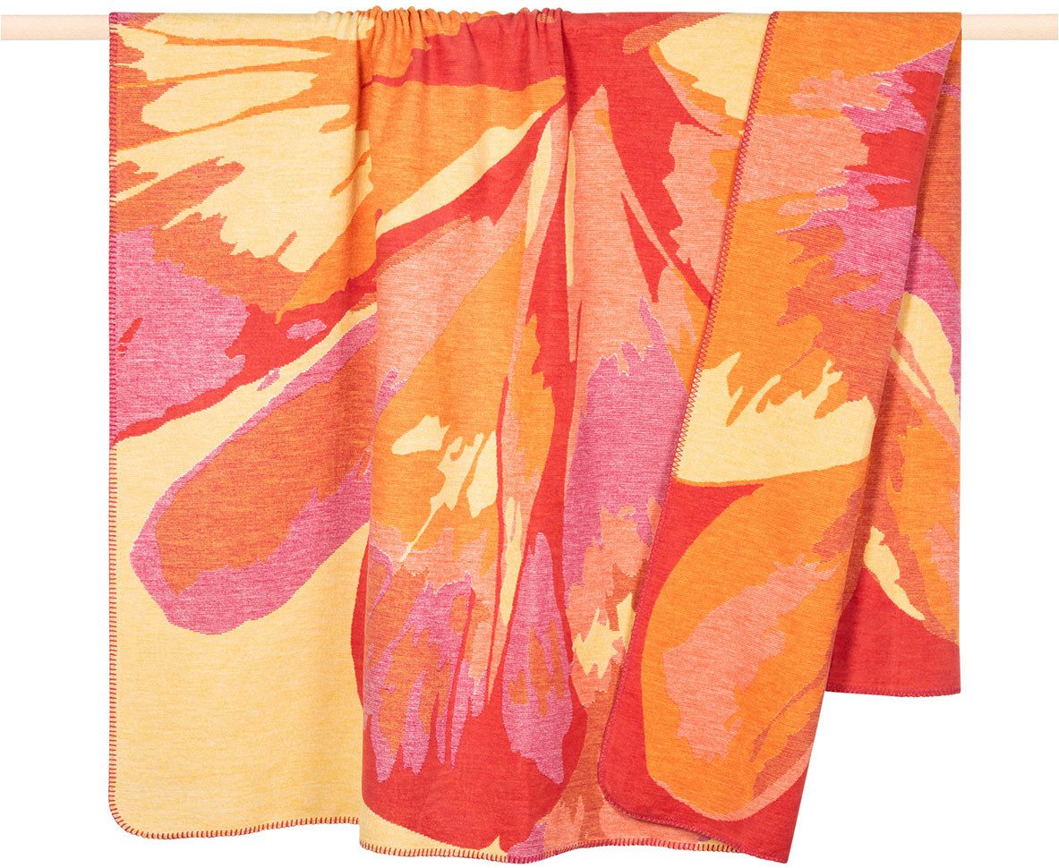 Wohndecke Flower, PAD, Made in Europe, Wendefunktion, Motiv Blume, 150x200 günstig online kaufen