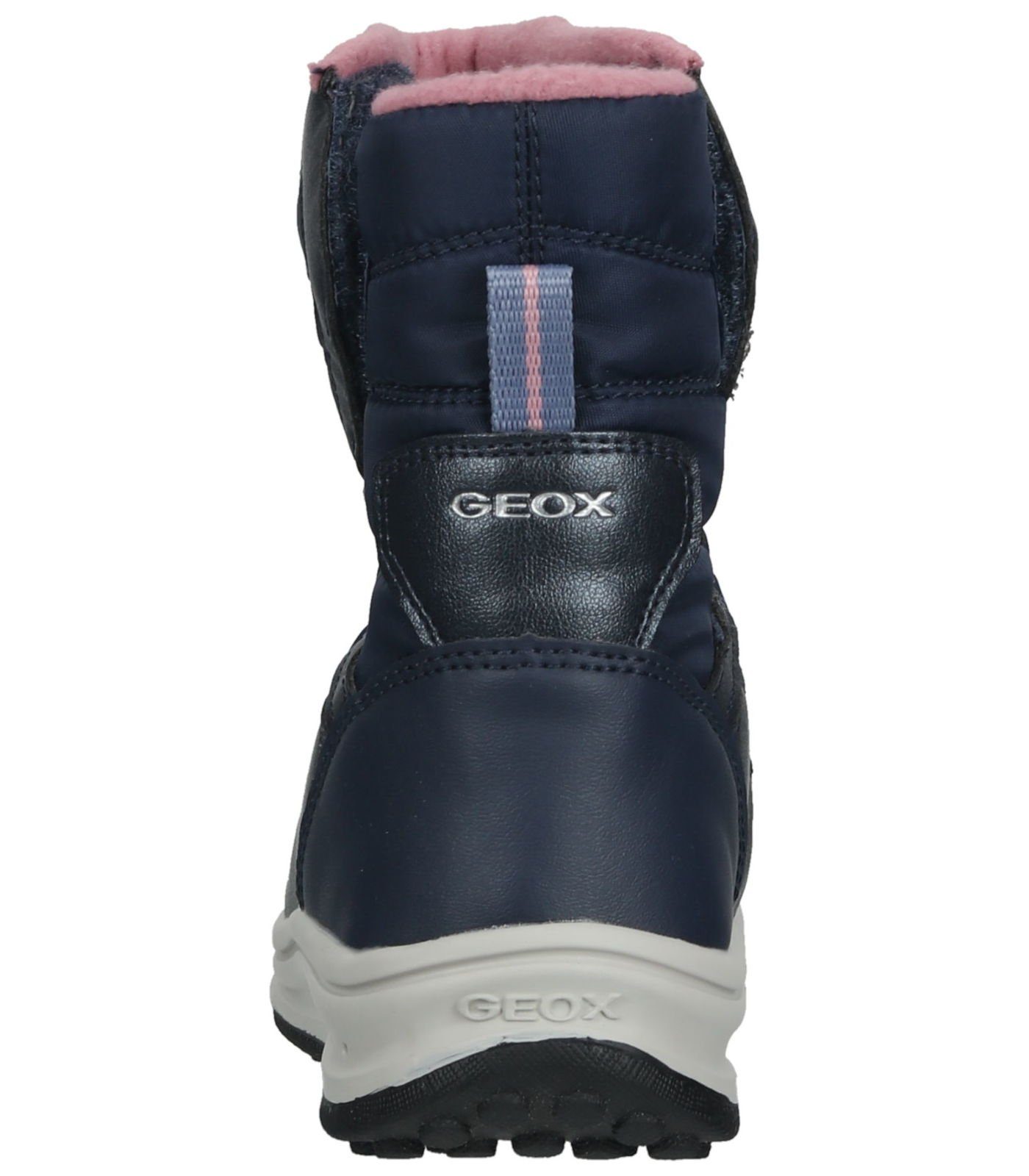 Geox Pink Stiefel Navy Lederimitat/Textil Winterstiefel