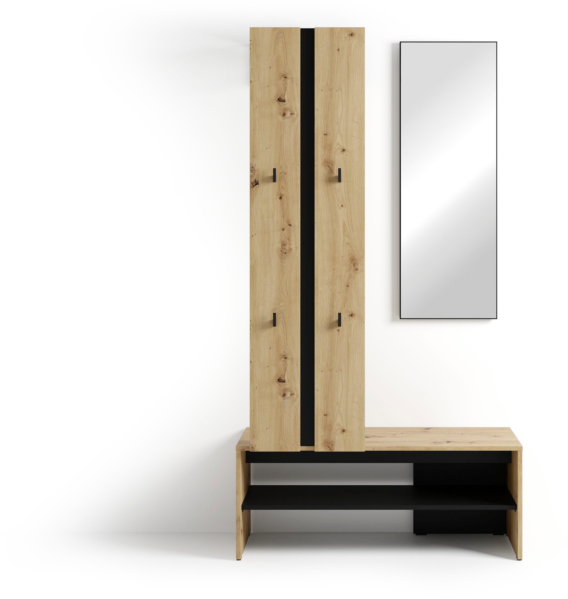 byLIVING Kompaktgarderobe Dielen - Set Nante (2-St) maximale Ordnung auf we günstig online kaufen