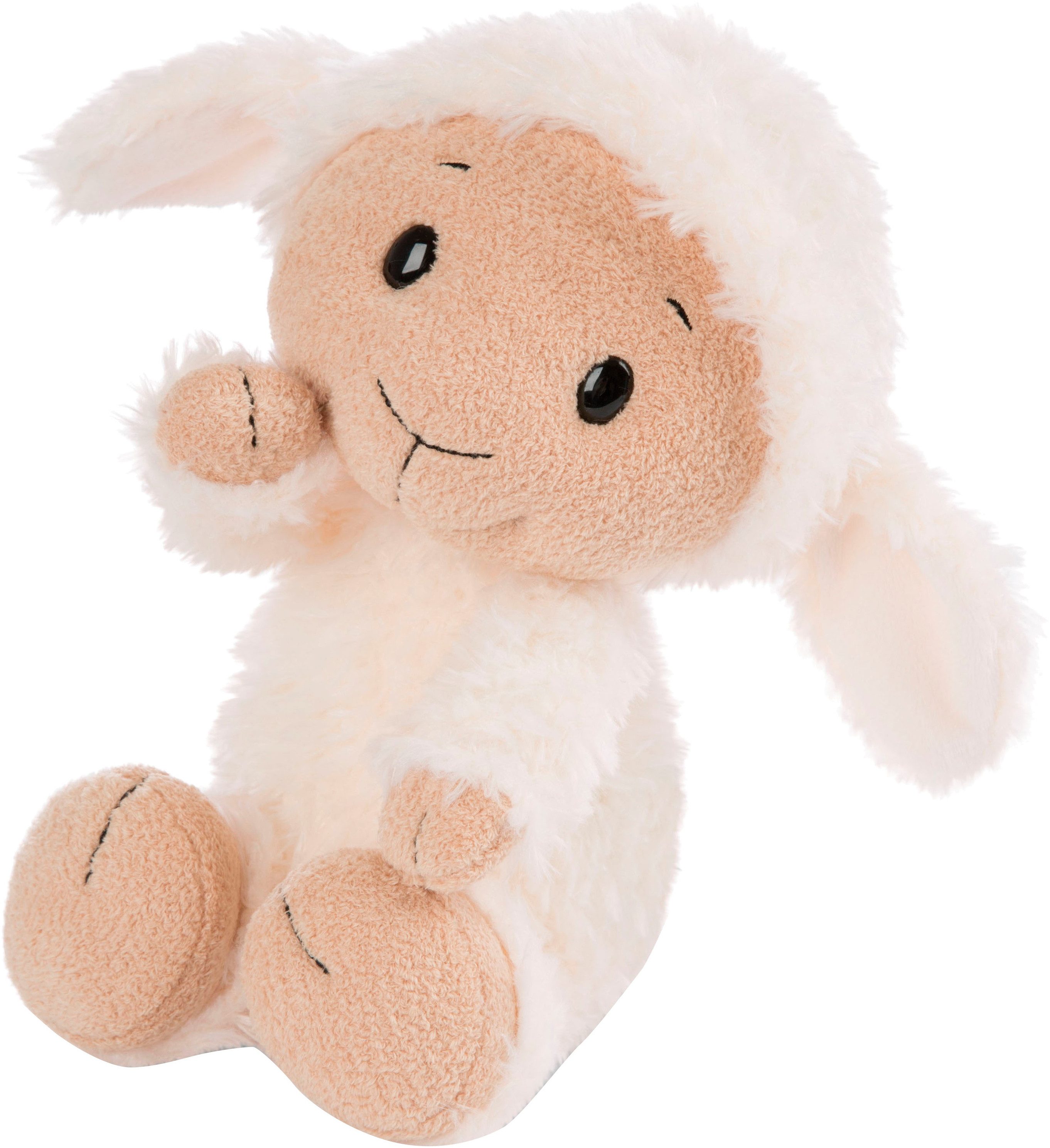 Nici Kuscheltier Farm Friends, Schaf Sheepmila, 33 cm schlenkernd, enthält recyceltes Material