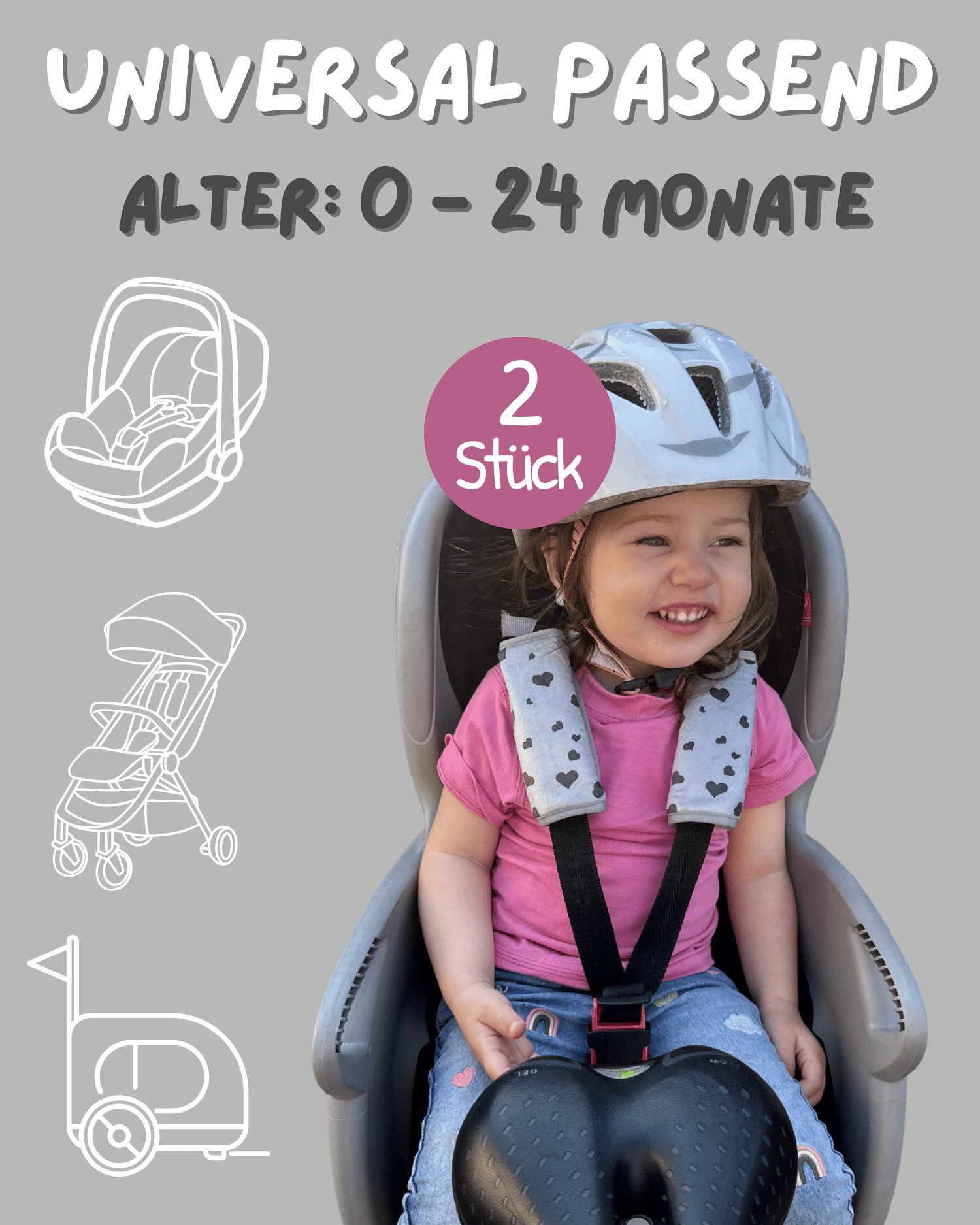 HECKBO Schlafkissen 2x Baby Kinderwagen Trageschale günstig online kaufen