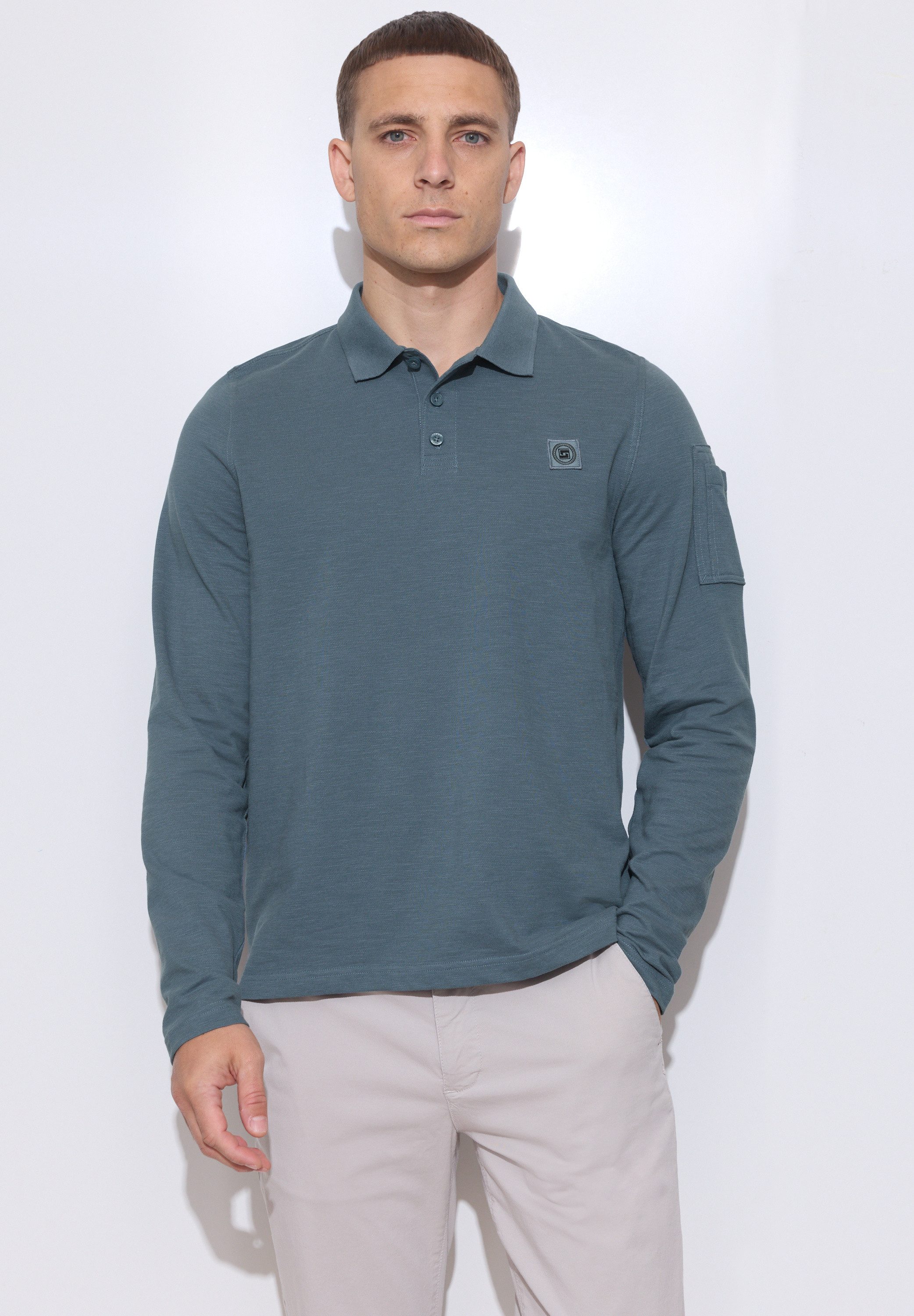 STREET ONE MEN Poloshirt aus reiner Baumwolle