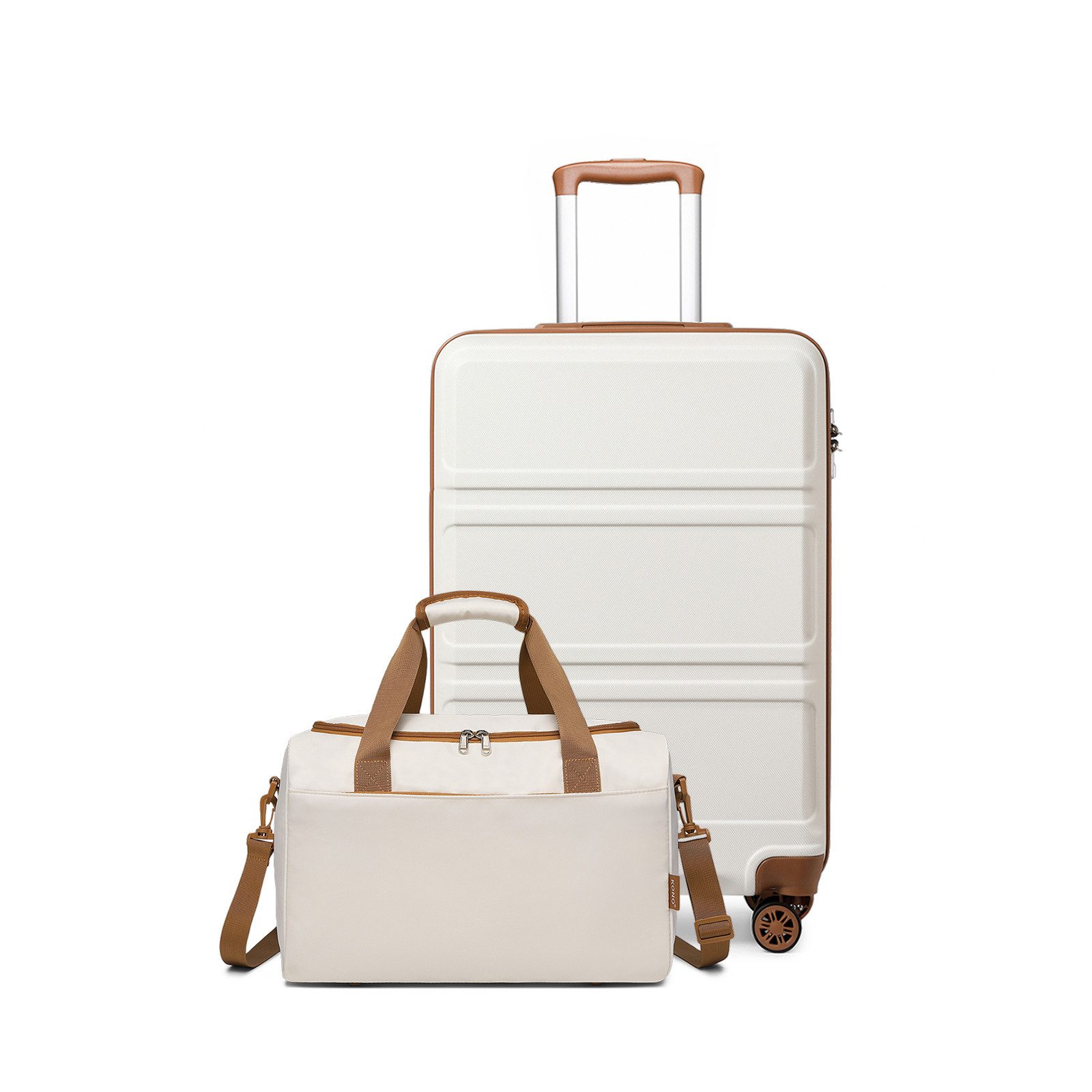 KONO Trolleyset Kombi-Set: Hartschalen-Koffer + Handgepäcktasche, (2 tlg) günstig online kaufen