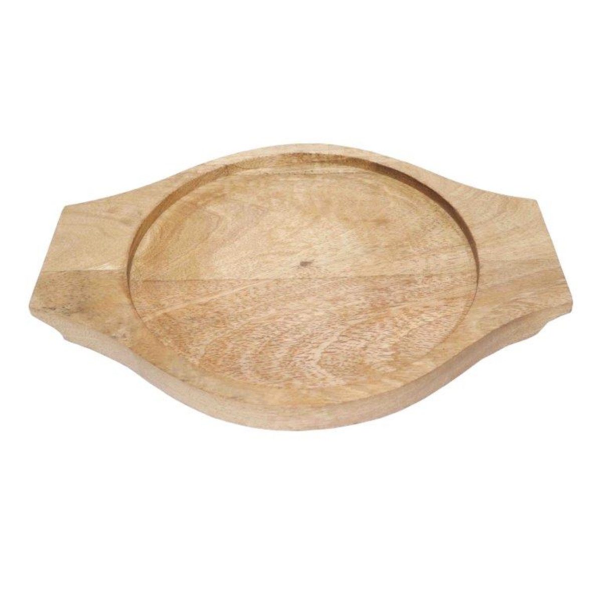finehomegarden Tablett Holztablett Tablett Mangoholz natur 31x23cm H2cm Dekotablett, Mangoholz, (1-tlg), Kerzentablett Kezentablett