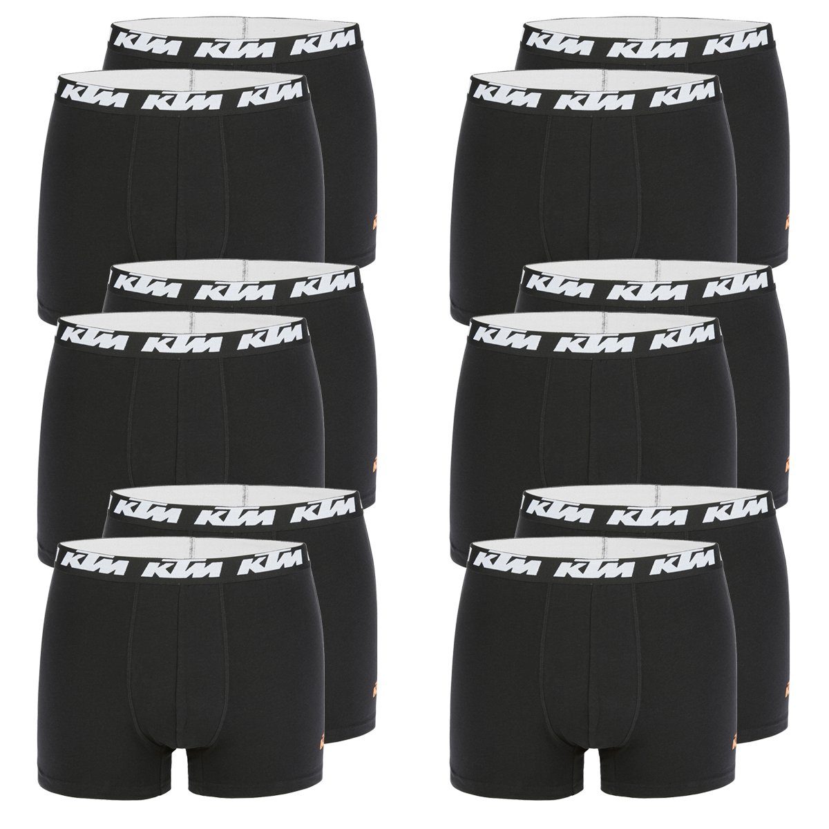 KTM Boxershorts Pack X2 Boxer Man Cotton 12P (12-St) Black