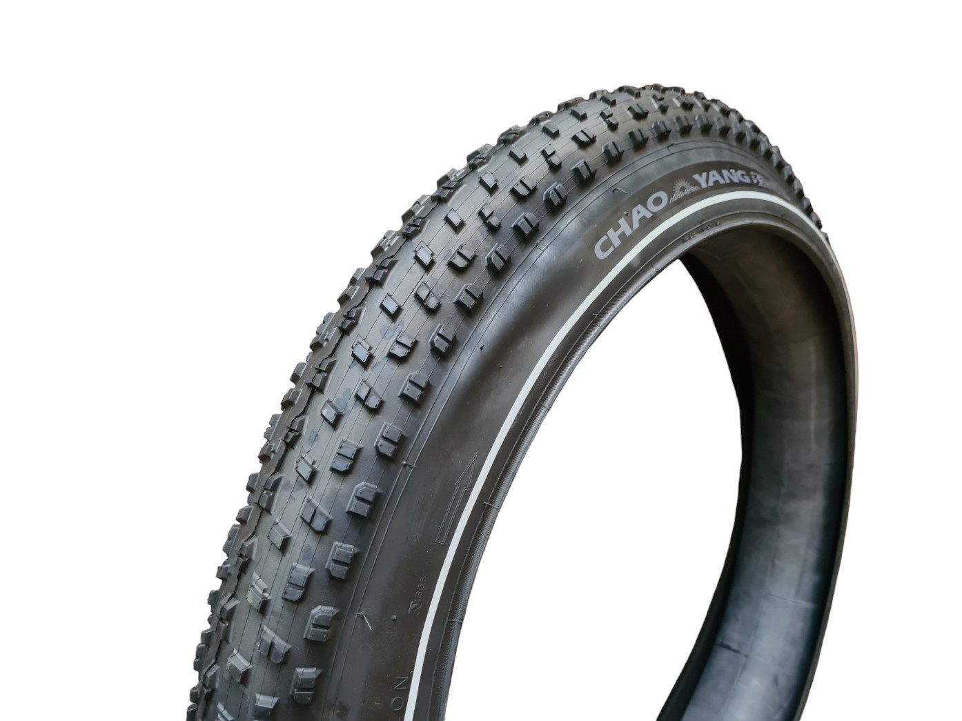 Chaoyang Fahrradreifen Fatbike 2 Stk Reifen Big Daddy 20x4.0 100-406 3mm Extra Pannenschutz, (2-tlg)