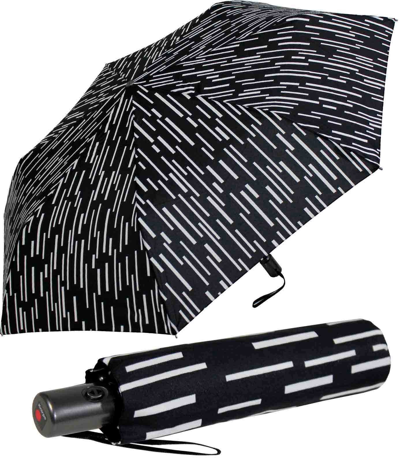 Tasche dabei, passt mit Taschenregenschirm Duomatic immer Knirps® Slim jede in mit Auf-Zu-Automatik rain - NUNO,