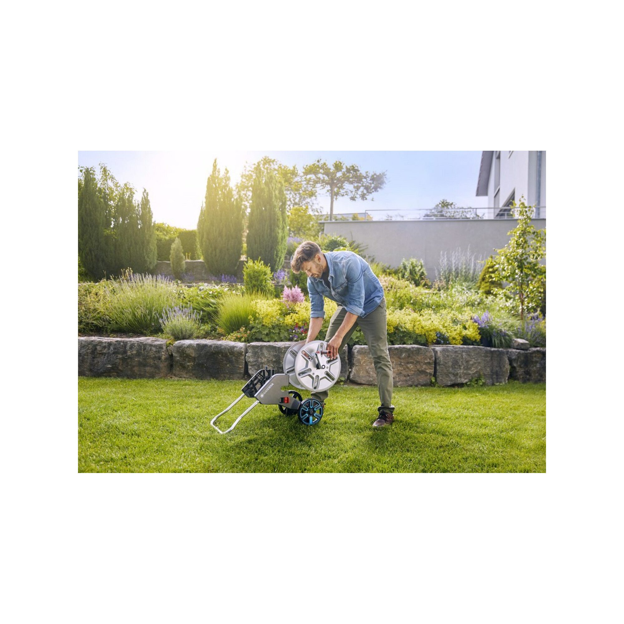GARDENA Schlauchwagen Gardena SchlauchwagenCleverRoll M Metal Set18542-20