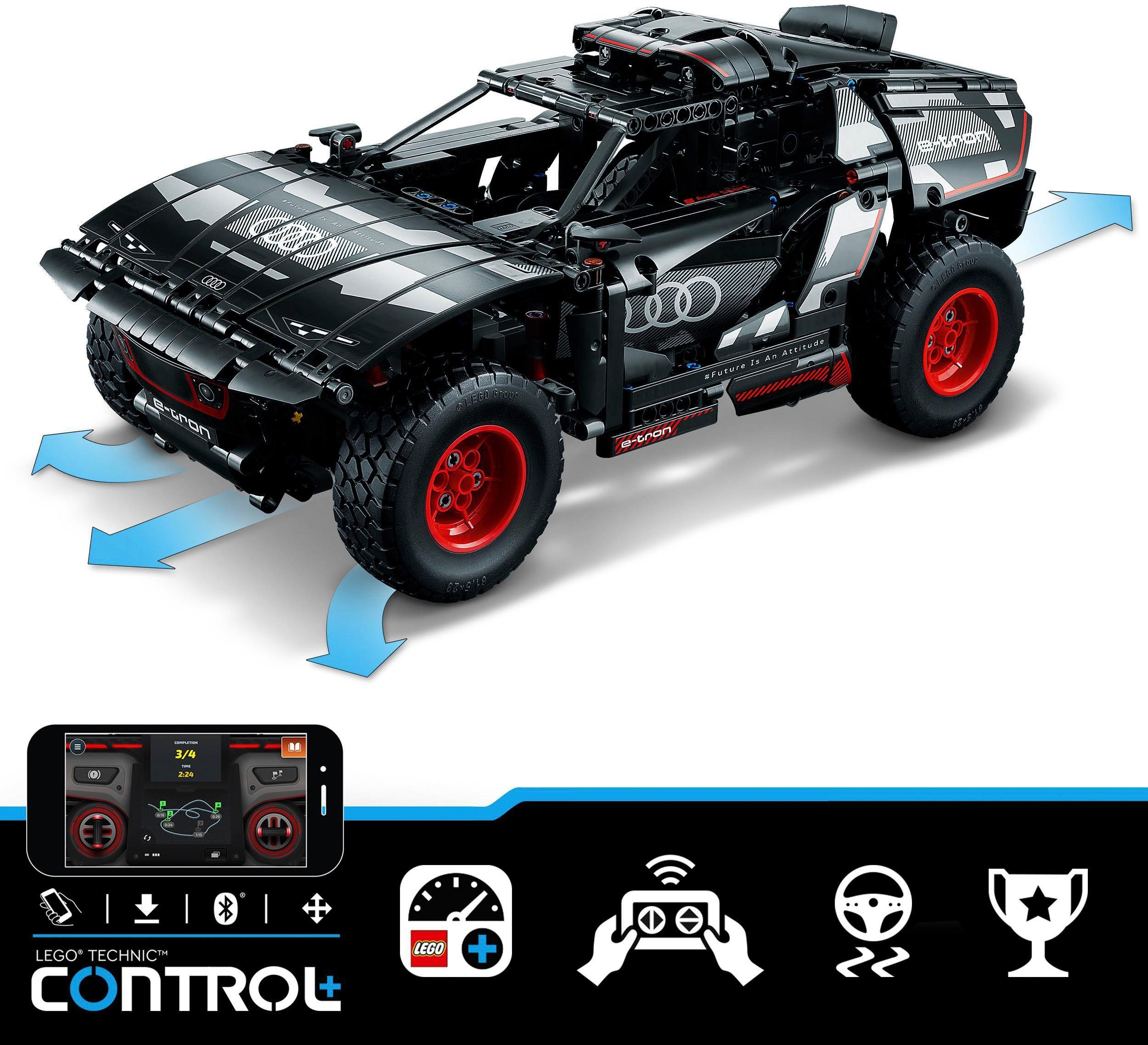 LEGO® Audi RS Q e-tron (42160), LEGO® Technic Konstruktionsspielsteine, (914 St), Made in Europe