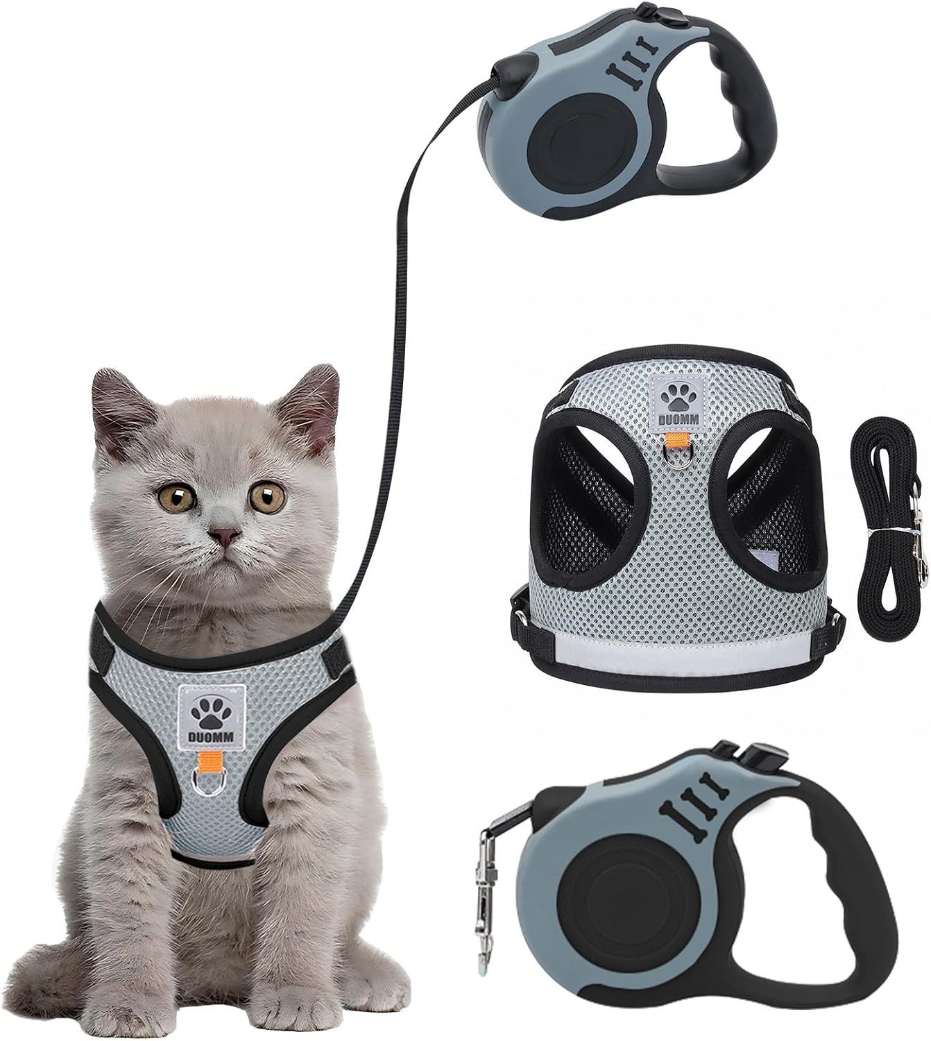 BlingBin Katzen-Geschirr mit Leine Ausbruchsicher, Katzen günstig online kaufen