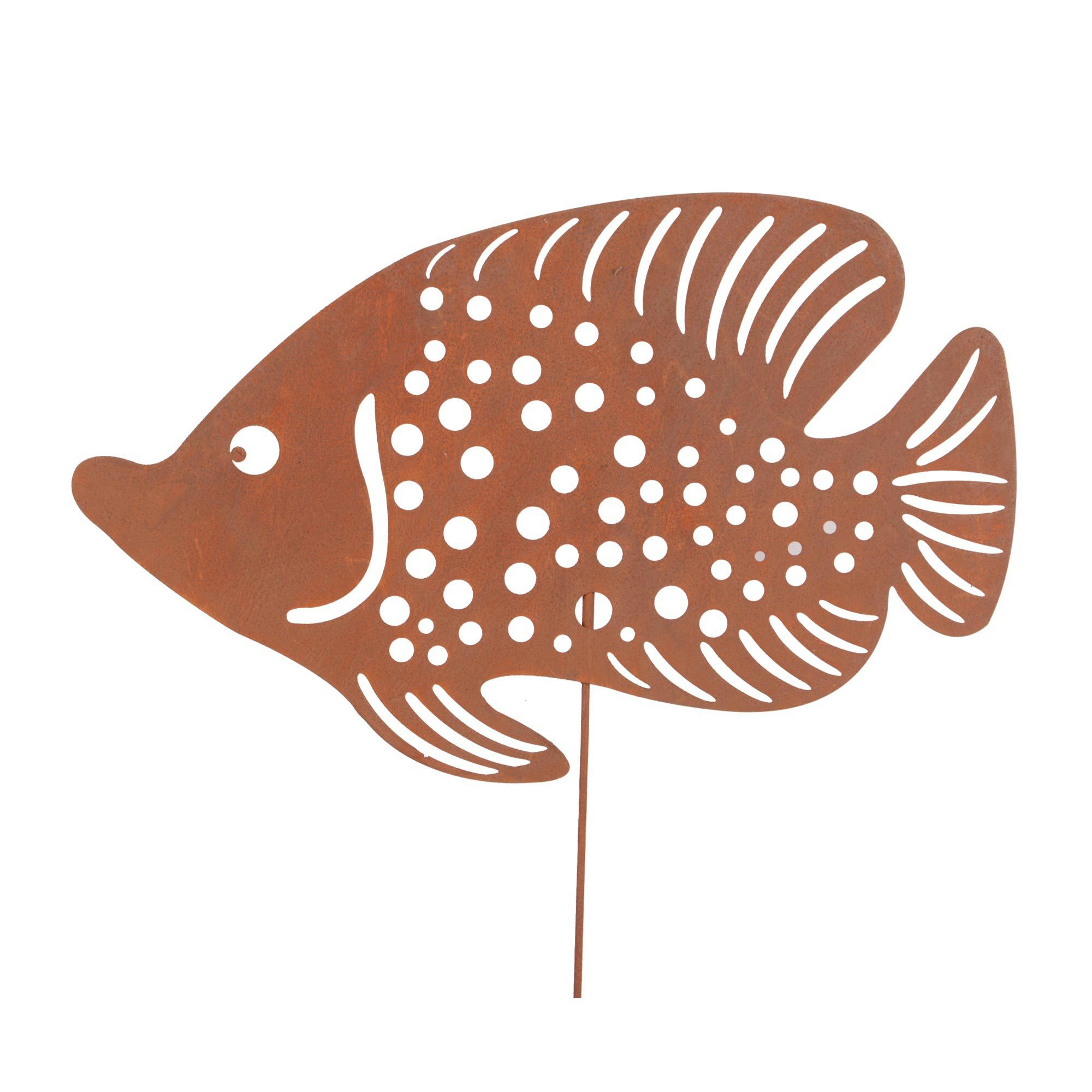 Gartenstecker Roststecker Fisch Lang
