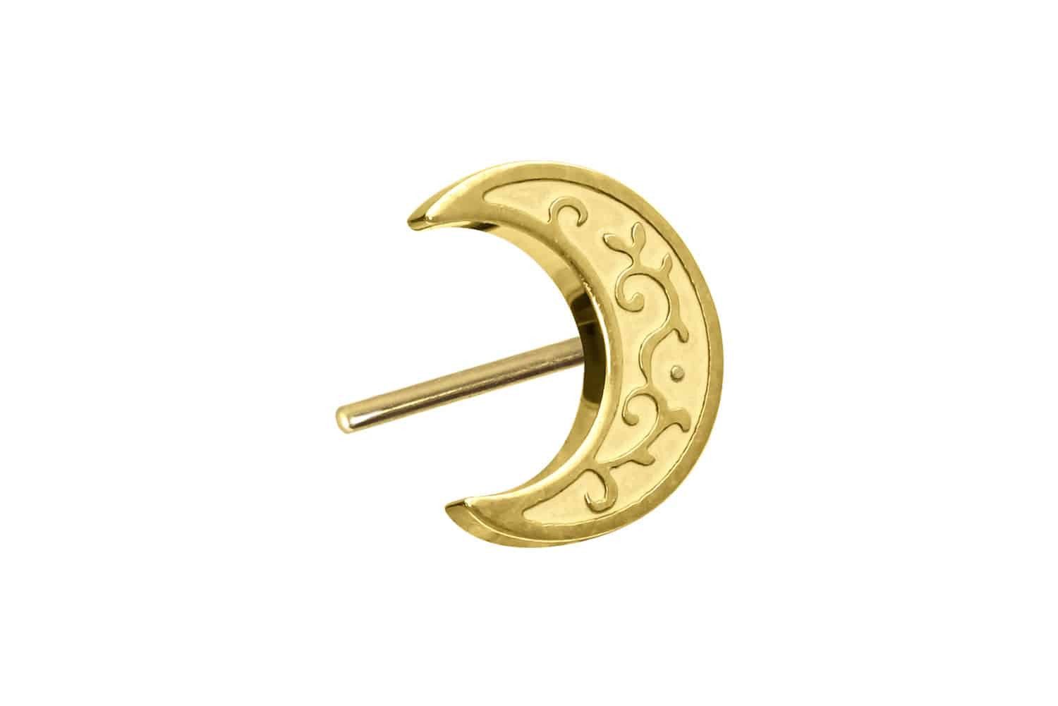 Piercing-Set Titan Aufsatz mit Push Pin MOND