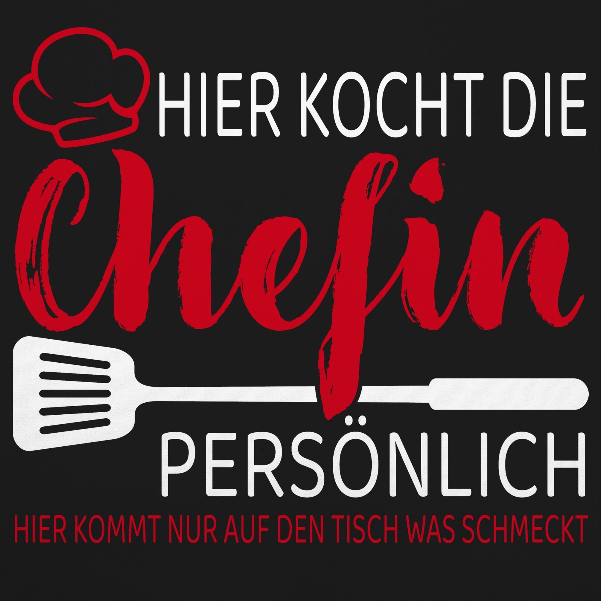 Shirtracer Kochschürze Hier kocht die Chefin günstig online kaufen