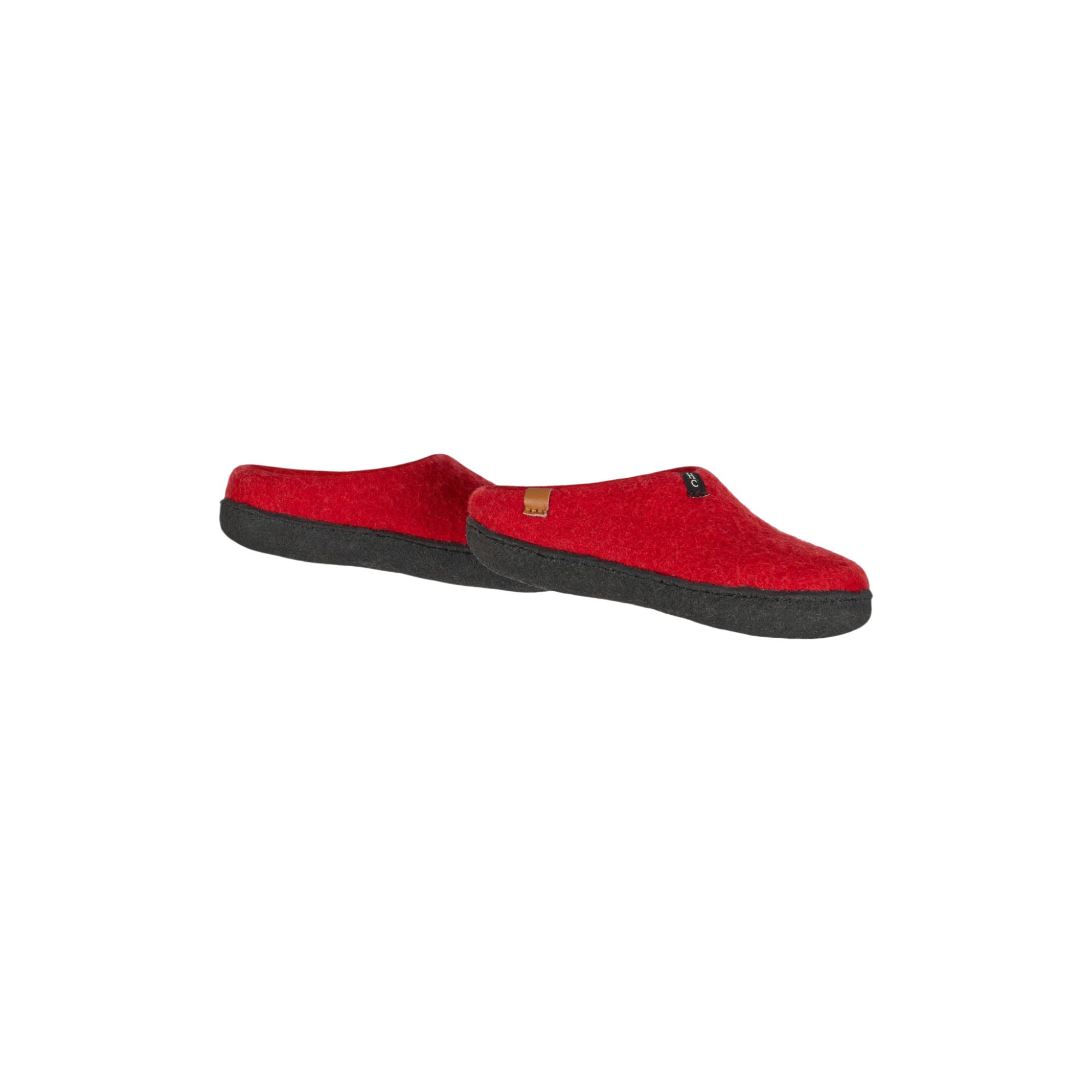 THC Natural Line THC Pantoffel Slipper rot Pantoffel (1 Paar, 1-tlg., 1 Paar) 100% Schurwolle