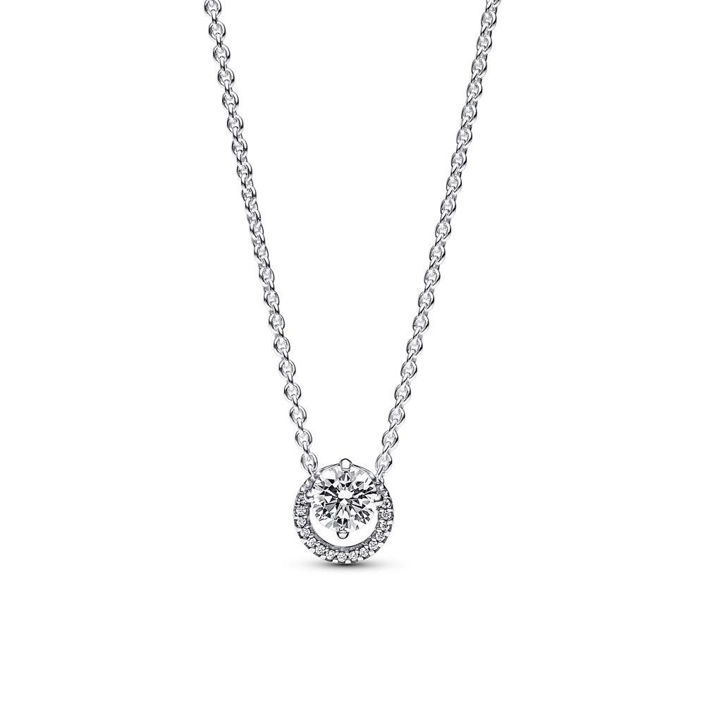 Silberkette PANDORA Timeless Kette für Damen aus 925er Silber mit Zirkonia