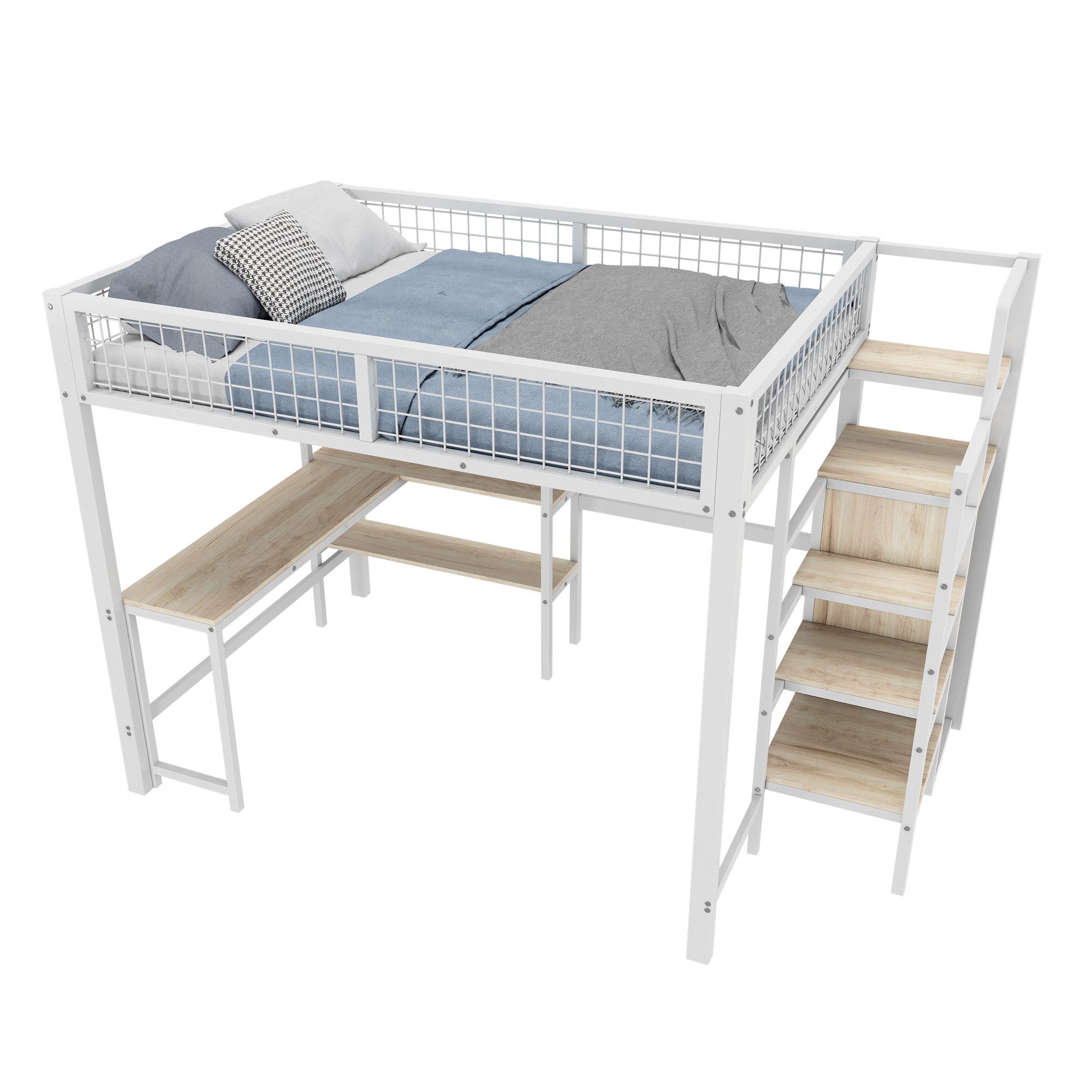 Flieks Hochbett Kinderbett Etagenbett 140x200cm mit günstig online kaufen