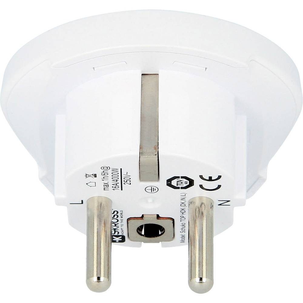 SKROSS Reiseadapter Denmark, Israel, India to Europe 1.500217-E Reiseadapter